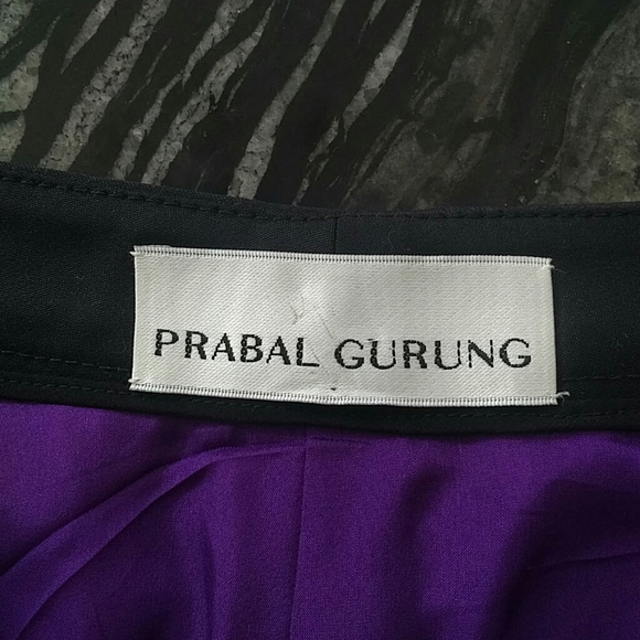 HP! PRABAL GURUNG - luxe silk wool runway shorts - Picture 4 of 6